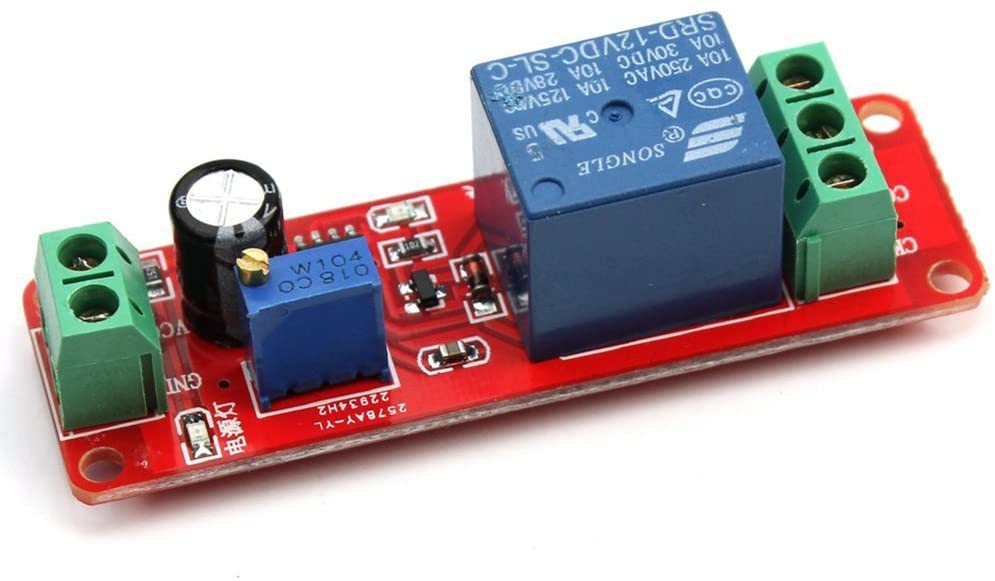 Rosenice DC 12V NE555 Delay Timer relè monostabile Timer Switch Module regolabile da 0 a 10 secondo