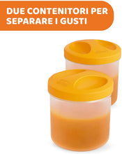 Carica l'immagine nel visualizzatore di Gallery, Chicco Portapappa e Portabiberon Termico in Acciaio Inox con 2 Contenitori, Contenitore Termico per Alimenti e Bevande, Mantiene la Temperatura Fino a 5 Ore, Contenitore Termico senza BPA, 0+ Mesi