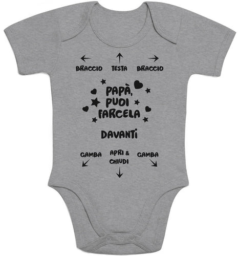 Shirtgeil papà puoi farcela - Regali teneri per Il Body Neonato Manica... - Ilgrandebazar