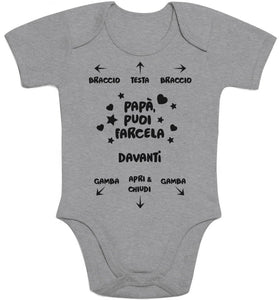 Shirtgeil papà puoi farcela - Regali teneri per Il Body Neonato Manica... - Ilgrandebazar