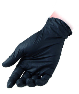 Reflexx R78, Guanti in Nitrile Neri senza Polvere Gr 4, 100 Pezzi, Nero