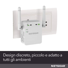 Carica l&#39;immagine nel visualizzatore di Gallery, Netgear WN3000RP Ripetitore WiFi N300, Extender single 300 Mbps, Bianco