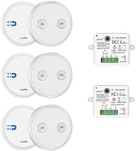 Carica l&#39;immagine nel visualizzatore di Gallery, Paio Interruttore per Luce Senza Fili, LoraTap 3pz Interruttori Remoto con 2 Ricevitori a Relè 2500W, Telecomando 200m 230V, On/Off Wireless Switch per Lampade e Apparecchi Elettrici