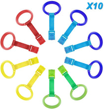 Carica l'immagine nel visualizzatore di Gallery, Rovtop 10 Pezzi Anelli Box Bambini, Anelli per Culla e Lettino, Aiuta il Bambino a Imparare a Stare in Piedi (Taglia grande)
