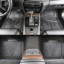 Carica l&#39;immagine nel visualizzatore di Gallery, AmazonBasics - Set da 4 tappetini in gomma per auto, SUV, camion, Nero
