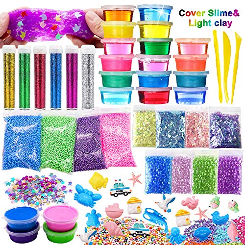 SPECOOL Slime Kit, DIY Fluffy Giocattoli Trasparente Set Fabbrica... - Ilgrandebazar