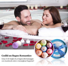 Carica l'immagine nel visualizzatore di Gallery, 7 Bombe da Bagno, Sali da Bagno, Fatto a Mano, Effervescente, Rigenerante e Idratante per la pelle, Idee Regalo Natale, Compleanno, San Valentino, Festa Della Mamma, per Donna, Uomo, Bambini, Relax
