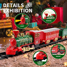Carica l&#39;immagine nel visualizzatore di Gallery, DONGQI Trenino Natalizio,Treno elettrico di Natale,Trenino Natale con Luci e Suoni per Natale Decorazioni, Trenino Natalizio Regalo per Bambini natalizio