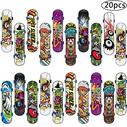 Skateboard Finger, BETOY 20pcs Mini Skate Board Professionale Dito da...