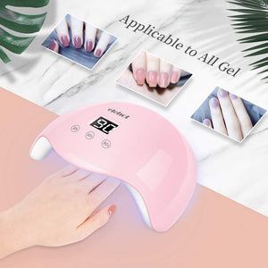 Lampada LED Unghie Fornetto UV 30W per Gel Semipermanente Automatico Rosa
