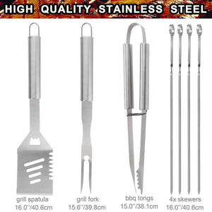 POLIGO 21 Pezzi Campeggio all'aperto Kit Accessori Set da 21 pezzi, Argento - Ilgrandebazar