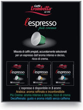 Carica l'immagine nel visualizzatore di Gallery, Caffè Trombetta l'Espresso Capsule Compatibili Nespresso, Più Crema, 50 Capsule