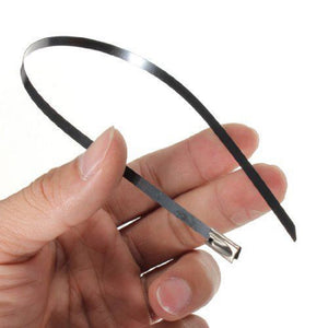 ANZESER in acciaio inox Fascette 4.6 * 300mm dello scarico Involucro Coated... - Ilgrandebazar