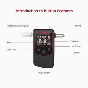 Oasser Etilometro Portatile Certificato Alcool Tester Digitale Schermo LCD... - Ilgrandebazar