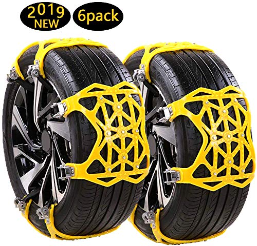 Bosunny Catena da Neve, 6 Pezzi Catene Anti-Slittamento per Automobile 6er - Ilgrandebazar