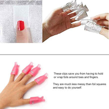 Carica l&#39;immagine nel visualizzatore di Gallery, NACTECH 20pz Clip Remover Rimozione Semipermanente Clips Unghie Gel con 400pz Cotone Pads + Strumento Togliere Smalto Mollette Pinzette Rimuovi Misure Varie
