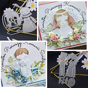 MEJOSER Fustelle Stencil Cutting Dies Fustella Comunione Battesimo - Ilgrandebazar
