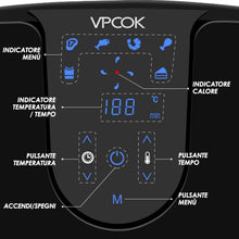 Carica l&#39;immagine nel visualizzatore di Gallery, VPCOK Friggitrice ad Aria Calda con 6 Diversi Programmi di Cottura, Friggitrice ad Aria Senza Olio, Air Fryer Multifunzione 3,5 L, 1500 W Airfryer con LED Touch Screen Senza BPA&amp;PFOA