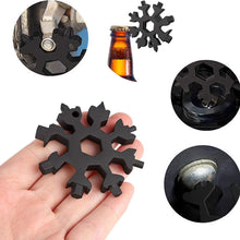 Carica l'immagine nel visualizzatore di Gallery, 18 in-1 Multi-Tool Snowflake, ZoneYan Multi-Tool in Acciaio Inox Portatile,Cacciavite Apri bottiglia Campeggio di Viaggio, All'aperto Strumento Avventura (3)