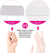 Carica l&#39;immagine nel visualizzatore di Gallery, URAQT Lime Unghie, 15 Pezzi Set Lima Per Unghie Gel, Lavabile a Doppia Faccia, per manicure e nail art in gel acrilico, Dimensioni grana 100/180（bianca）