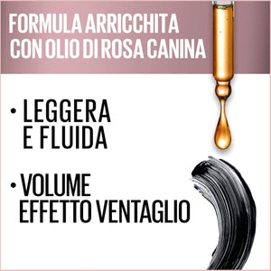Maybelline New York Mascara Ciglia Sensazionali, Volumizzante, Effetto Ventaglio sulle Ciglia, Intense Black, 9,5 ml