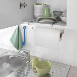 Metaltex Easy-Roll - Porta rotolo/carta da 35x18x10, Grigio Metallizzato - Ilgrandebazar