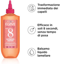 Carica l'immagine nel visualizzatore di Gallery, L’Oreal Paris Elvive Wonder Water, Balsamo Liquido con Tecnologia Lamellare, Trattamento per Capelli Lunghi e Danneggiati