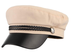 GEMVIE Donna Cappello con Visiera e Nastro Intrecciare Berretto Retro...