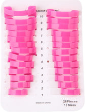Carica l&#39;immagine nel visualizzatore di Gallery, 26 PCS Stencil per smalto,Protettore per unghie, smalto per unghie stencil in 10 misure Guida alla pittura per unghie kit per strumenti base per nail art