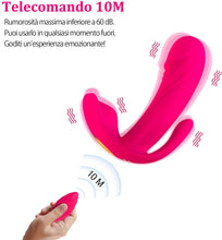 Carica l'immagine nel visualizzatore di Gallery, Massaggiatore in silicone, 100% impermeabile, massaggiatore wireless ricaricabile, 12 modalità di lavoro, doppio motore