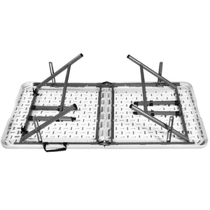 MaxxGarden - Tavolo Pieghevole da Campeggio, Giardino, con S, Bianco - Ilgrandebazar