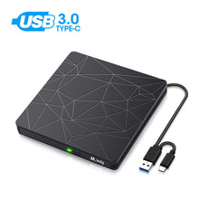 Carica l&#39;immagine nel visualizzatore di Gallery, SAWAKE Masterizzatore DVD CD Externo， USB 3.0 &amp; Type C Dual Port Unità Ligne