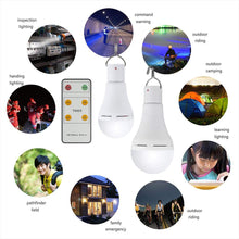 Carica l&#39;immagine nel visualizzatore di Gallery, Lampadina a LED ad energia solare, Konesky lampada a sospensione telecomando