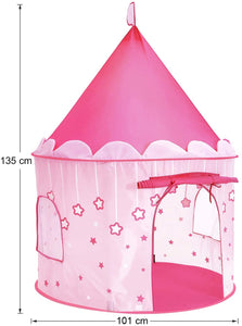 SONGMICS Tenda da Gioco Castello da Principessa per Ragazze e Bambini, Casetta dei Giochi per Interni ed Esterni, Tenda Portatile, Regalo per Bambini, Rosa LPT01PK