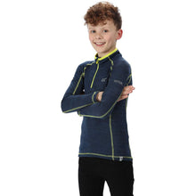 Carica l&#39;immagine nel visualizzatore di Gallery, Regatta &#39; Berley&#39; Half Zip Base Layer Top, T-Shirt/Polo/Vest Bambino, Rusty...
