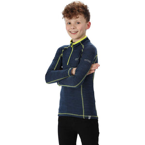 Regatta ' Berley' Half Zip Base Layer Top, T-Shirt/Polo/Vest Bambino, Rusty...