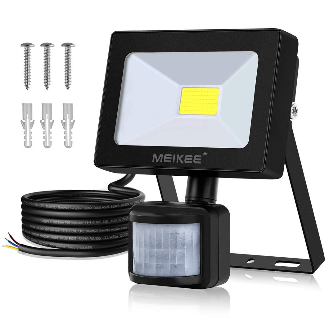 MEIKEE Luce di Sicurezza, Faretto 10w Bianca, Lunghezza Del Cavo: 0,8m - Ilgrandebazar