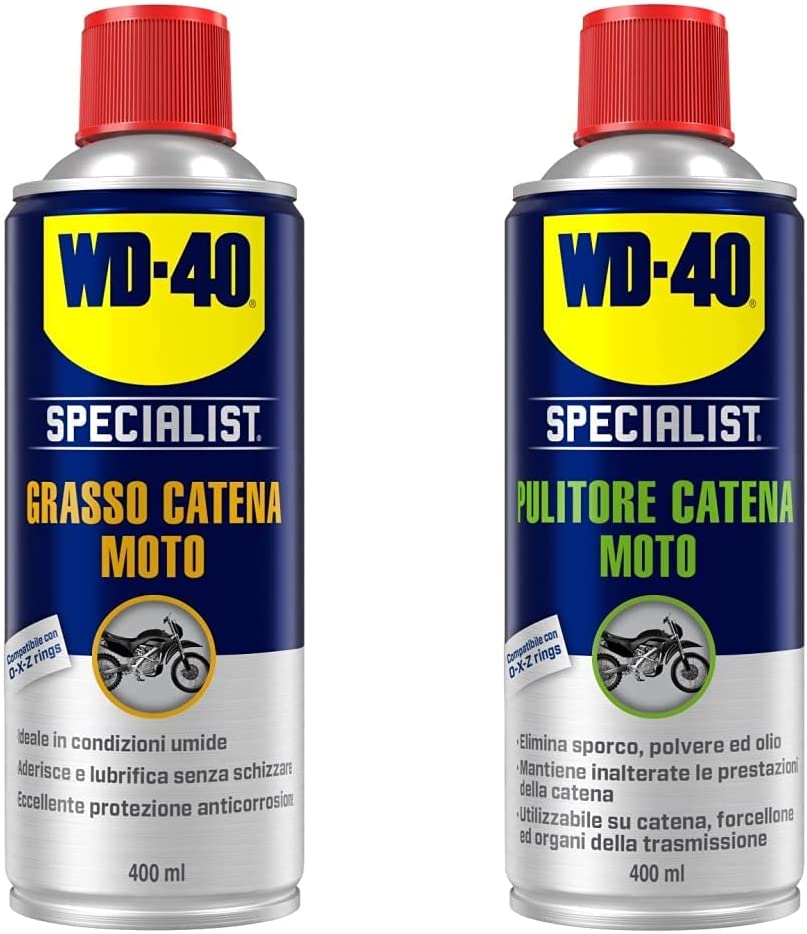 Wd-40 Specialist Moto Grasso Catena Moto Spray, 400 Ml, Trasparente –