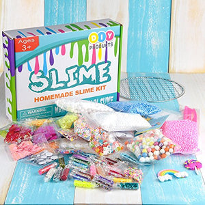 KUUQA 61 pcs Slime Kit, Comprese perline Fishbowl, Carta da zucchero,... - Ilgrandebazar