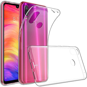 Cover in Gel TPU Trasparente per XIAOMI REDMI Note 7 - REDMI Note 7 PRO, Ultra Sottile 0,33 mm, Morbido Flessibile, Custodia Silicone