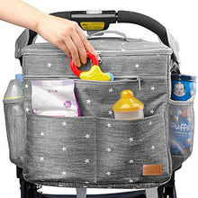 Carica l'immagine nel visualizzatore di Gallery, VigoRise Borsa da Pranzo per Passeggino Universale Portaoggetti con...