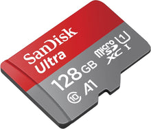 Carica l'immagine nel visualizzatore di Gallery, SanDisk Ultra Scheda di Memoria MicroSDXC da 128 GB e Adattatore, con A1 App Performance, Velocità fino a 100 MB/sec, Classe 10, U1 (Nuova versione)