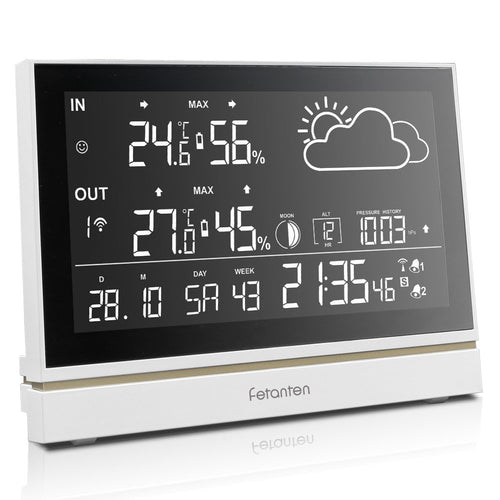 Sconosciuto Stazione Meteo con Sensore 192*51*142mm, bianca - Ilgrandebazar