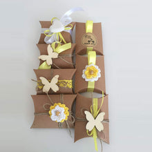 Carica l&#39;immagine nel visualizzatore di Gallery, Naiocase 100pz. Cuscino di Bomboniere Scatole in Carta Kraft con Marrone - Ilgrandebazar