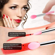 Carica l'immagine nel visualizzatore di Gallery, Spove - Set di pennelli in silicone per labbra, per trucco, sopracciglia, rossetto, applicatore, pennelli in silicone, 12 pezzi 12 pennelli per labbra in silicone
