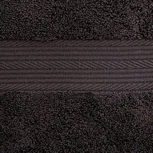 AmazonBasics - Set di 2 asciugamani da bagno che non sbiadiscono, colore Nero - Ilgrandebazar