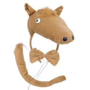 Set Cerchietto Con Orecchie Coda E Papillon Da Lupo Per Bambini 6-10 Anni... - Ilgrandebazar