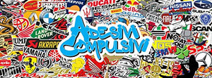 Stemma logo decal DUCATI CORSE, coppia adesivi resinati, effetto 3D. Per...