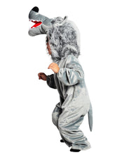 Carica l&#39;immagine nel visualizzatore di Gallery, F49 Taglia 3-4A (98-104cm) Costume da Lupo per bambini, 3-4 Anni, Grigio - Ilgrandebazar