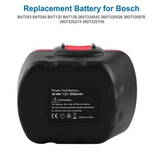 Carica l&#39;immagine nel visualizzatore di Gallery, 2 Pacchi 3000mAh Ni-MH Sostitutiva per Bosch 12V Batteria BAT043 BAT045... - Ilgrandebazar